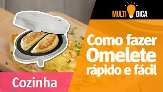 Como fazer omelete rápido e fácil na omeleteira elétrica [upl. by Accem]