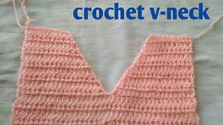 Crochet vneckHindi [upl. by Anialem580]