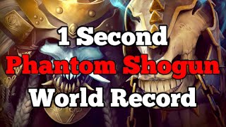 Phantom Shogun  1 Second World Record [upl. by Llertac]