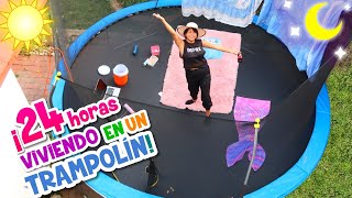 Viviendo 24 HORAS en UN TRAMPOLÍN 🌙⛅¡Mi Sueño Hecho Realidad  Conny Merlin [upl. by Thirion432]