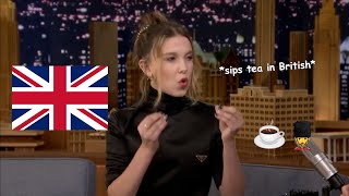 millie bobby brown being british for 5 minutes and 7 seconds [upl. by Farmer]