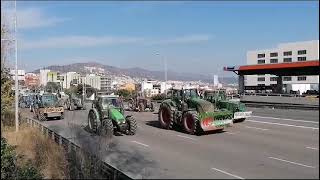 Les protestes dels pagesos arriben a Barcelona [upl. by Adam260]