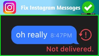 Problem „Nicht zugestellte InstagramNachrichten“ beheben 2024InstagramNachricht nicht gesendet [upl. by Attenyl]
