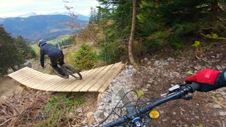 Late season riding Leysin Bikepark [upl. by Ellehcrad]