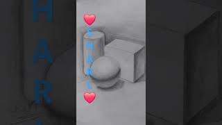 رسم ظل ونور طبيعة صامتة✨️❤️ fashiondrawing رسمتقليدي drawing art sketch draw music رسم [upl. by Haizek671]