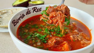 RECETA BIRRIA de RES  Paso a Paso [upl. by Gnemgnok]