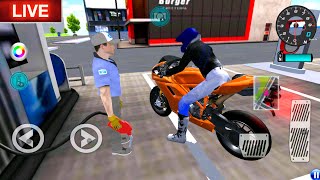 ✅3D Driving Class Simulator Bullet Train Vs Motorbike  Bike Driving Game  Android Gameplay [upl. by Ambert969]