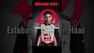 Ocon join Haas shortytb f1 motorsport amazing haas estebanocon automobile formula1 2025 [upl. by Yong68]