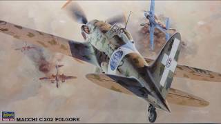 148 Hasegawa Macchi C202 Folgore Kit 09132 [upl. by Nelon]