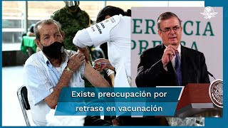 quotMéxico no dona vacunas que le sobran sino las que tiene disponiblesquot asegura Ebrard [upl. by Cordell]