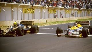 Senna Pips Mansell In Jerez  1986 Spanish Grand Prix [upl. by Marrissa]