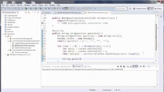 JAVA Intermédiaire  50  TP Quiz Partie 88  La classe MathQuestionsGenerator [upl. by Orpheus]