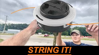 How to string a Stihl AutoCut C 262 Trimmer Head [upl. by Ethben]