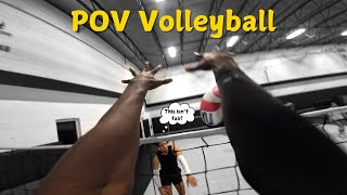 HOW IT FEELS TO BE A 63 OUTSIDE HITTER  Mics Up POV Volleyball  Boomers Open Gym [upl. by Sancho]