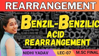 Benzil  Benzilic Acid Rearrangement  Rearrangement M SC Final [upl. by Grim]