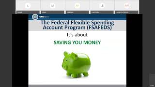 Federal Flexible Spending Account Program FSAFEDS  2020 OPM Virtual Benefits Training Event [upl. by Hawk]