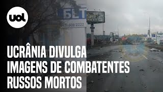 Guerra Ucrânia divulga vídeo de militares russos mortos e armas destruídas [upl. by Ekaj]