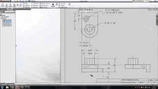 Solidworks Dimension a Drawing Sheet [upl. by Valda]