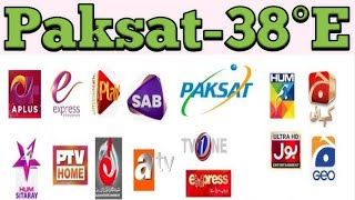 38e dish setting  38e newW update today  paksat mm1 channel list [upl. by Gaivn]