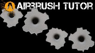 Airbrushing Bullet Holes [upl. by Lymn351]