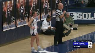 12923 Solon Varsity Girls Basketball vs Twinsburg [upl. by Nerral]