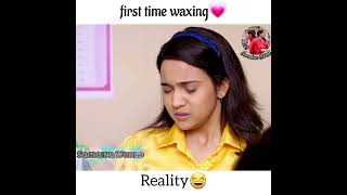 First time waxing💗Expectation😍VS Reality😂YUDKBH ashi singh❤ [upl. by Wendell]