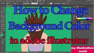 How to change the background color in adobe illustrator [upl. by Sewole]