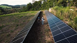 Usina Solar para investimento em GuatambuSC [upl. by Suinotna647]