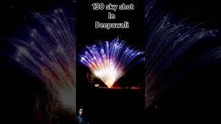 130 sky shot in Deepawali 🎇🪔🎇 fireworks display at night deepawali fireworks crakers rocket [upl. by Flavian]