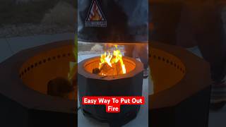 Quick and Easy Fire Pit Extinguishing Method [upl. by Brocky441]