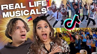 Aint NO WAY this is REAL Latinos react to Filipino Students amp Teachers Viral Dancing in SCHOOLS [upl. by Iaoh]