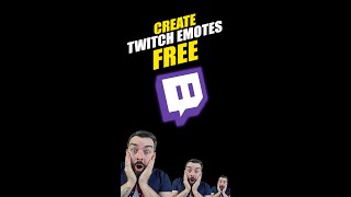 How To Create Twitch Emotes FREE  No Software shorts [upl. by Dustie748]