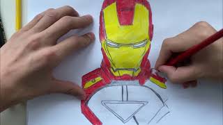 How I Colored Iron Man StepbyStep Art Process 🖌️✨ [upl. by Ivey]