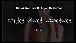 Dilnuk Ranmila  Nalla Male Kelle  නල්ල මලේ කෙල්ලේ Lyrics ft  Anjali Rajkumar [upl. by Eilah]