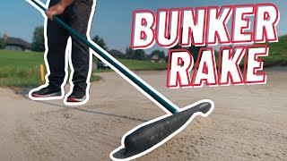 How to Correctly Rake a Bunker  Golf Tips [upl. by Aiva]