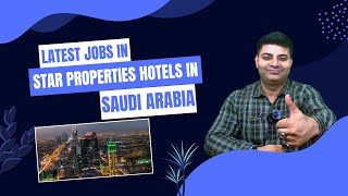 Hotel Management jobs in Star properties Hotels in KSA [upl. by Orna]