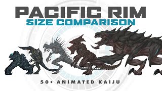 All Pacific Rim Kaiju Size Comparison  50 Animated Kaijus [upl. by Alael]