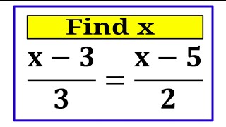 Nice Fractional Simplification Math  Find the value of x [upl. by Egas]