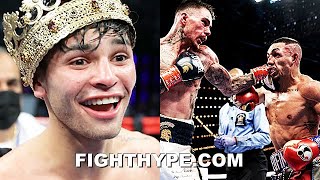 RYAN GARCIA REACTS TO TEOFIMO LOPEZ LOSING TO GEORGE KAMBOSOS CALLS OUT KAMBOSOS RIGHT AFTER [upl. by Marina742]