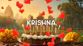 Happy Birthday KRISHNA Song 🎁❤️⭐ Happy Birthday Music for Krishna🎈 I Wish You All The Best amp Love ❤️ [upl. by Ynahpets166]