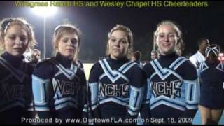 20090918 03 Wiregrass Ranch HS and Wesley Chapel HS Cheerleaders [upl. by Dew]