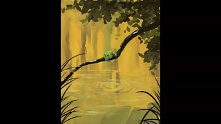 Fun short Speed Painting With Rebelle 7 Pro Hanging In There [upl. by Atilol]