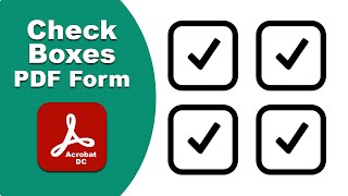 how to create fillable pdf form with check box in adobe acrobat pro dc Editor [upl. by Nariko]