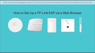 How to Set up a TP Link EAP via a Web Browser [upl. by Anerrol390]