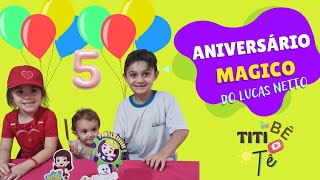 Titi Bê e Tê Fazem uma Mágica de ANIVERSÁRIO [upl. by Imac858]