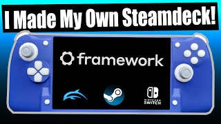 I made my own Steamdeck from a Framework 13  DIY Gaming Handheld Finale [upl. by Aleiram]