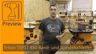 Triton Band und Spindelschleifer TSPST 450  Spindle  Belt Sander [upl. by Llen976]