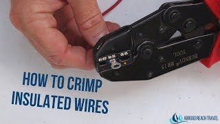 How to Crimp Small Insulated Wires [upl. by Neened]