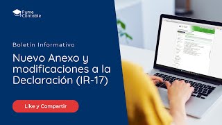 Pymecontable Nuevo Anexo y modificaciones al IR 17 [upl. by Alamaj]