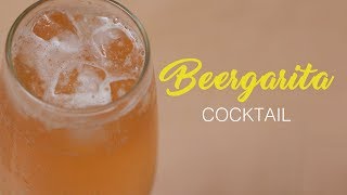 Homemade Beergarita Cocktail Recipe with Beer in Bar Style [upl. by Shulamith]